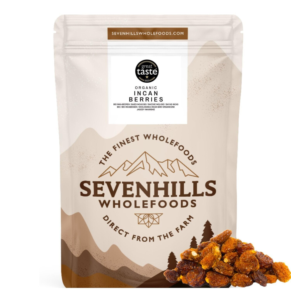 Sevenhills Wholefoods Sevenhills Organic Incan/ Berries 1Kg - 7Hincber3 - 100% Pure, Gmo-Free, Vegan, Certified Organic Superfood Snack Golden