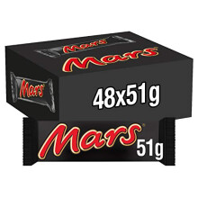 Mars Chocolate Bars with Caramel, Nougat & Milk Chocolate – Bulk Box 48 x 51g (AC66E)