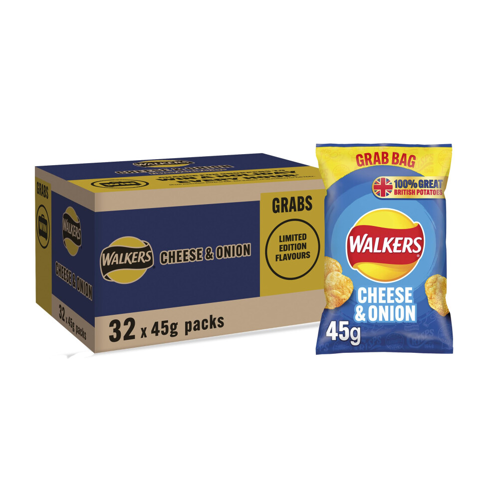 Walkers Cheese & Onion 45 g (Case of 32)