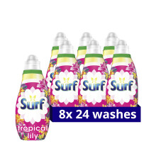 Surf Tropical Lily Concentrated Liquid Laundry Detergent - 192 Washes, Essential Oils, Recyclable Bottle, Good Housekeeping Approved (Code 8.72E+12)
