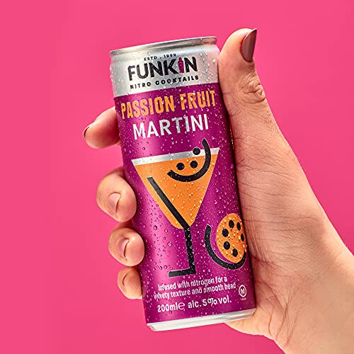 Funkin Passion Fruit Martini Pre-Mixed Cocktail, 12 x 200ml 2