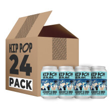 Hip Pop Kombucha, Low Calorie, 100% Natural, Vegan, Blueberry & Ginger, 24 x 330 ml