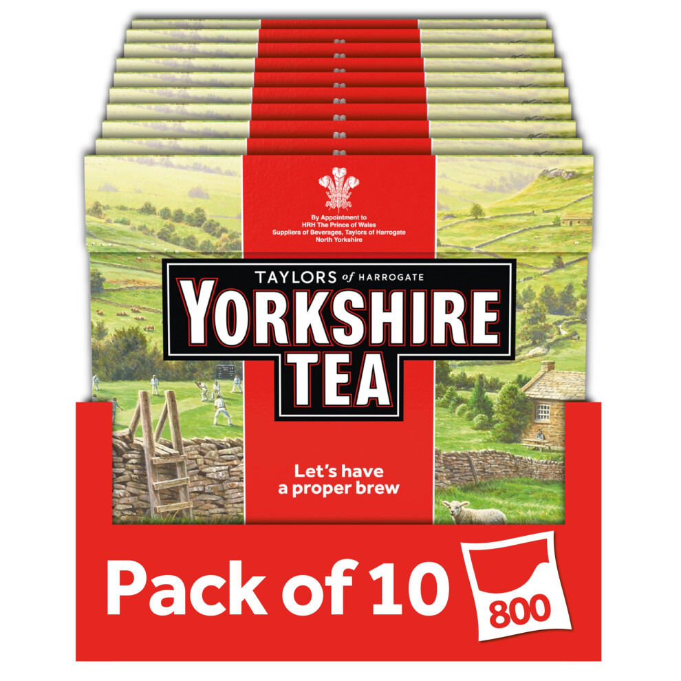 Yorkshire Tea, total 800 Tea Bags (10 packs of 80 Tea Bags)