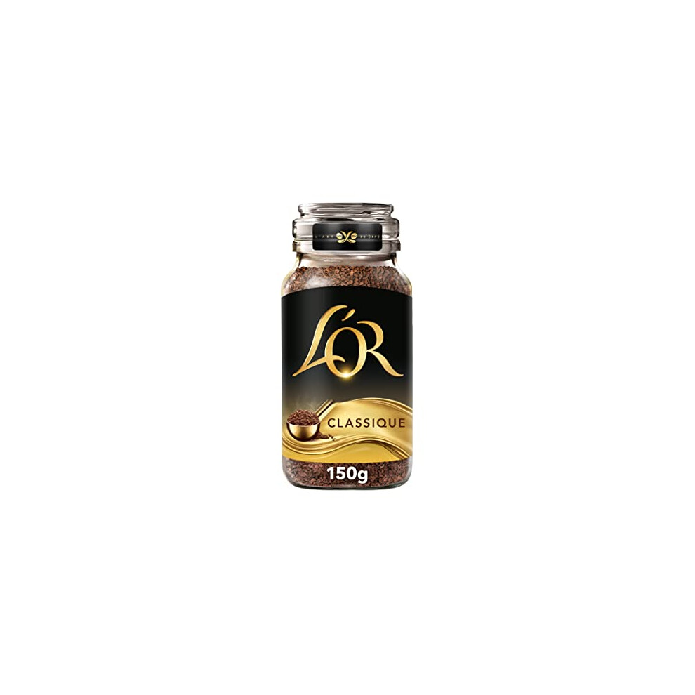 L'OR Classique Instant Coffee 150g (Pack of 6 Jars, Total of 900g) (Packing may Vary).