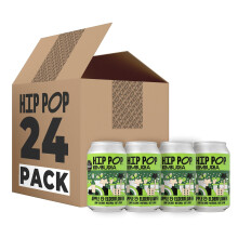 Hip Pop Kombucha, Low Calorie, 100% Natural, Vegan, Apple & Elderflower, 24 x 330 ml
