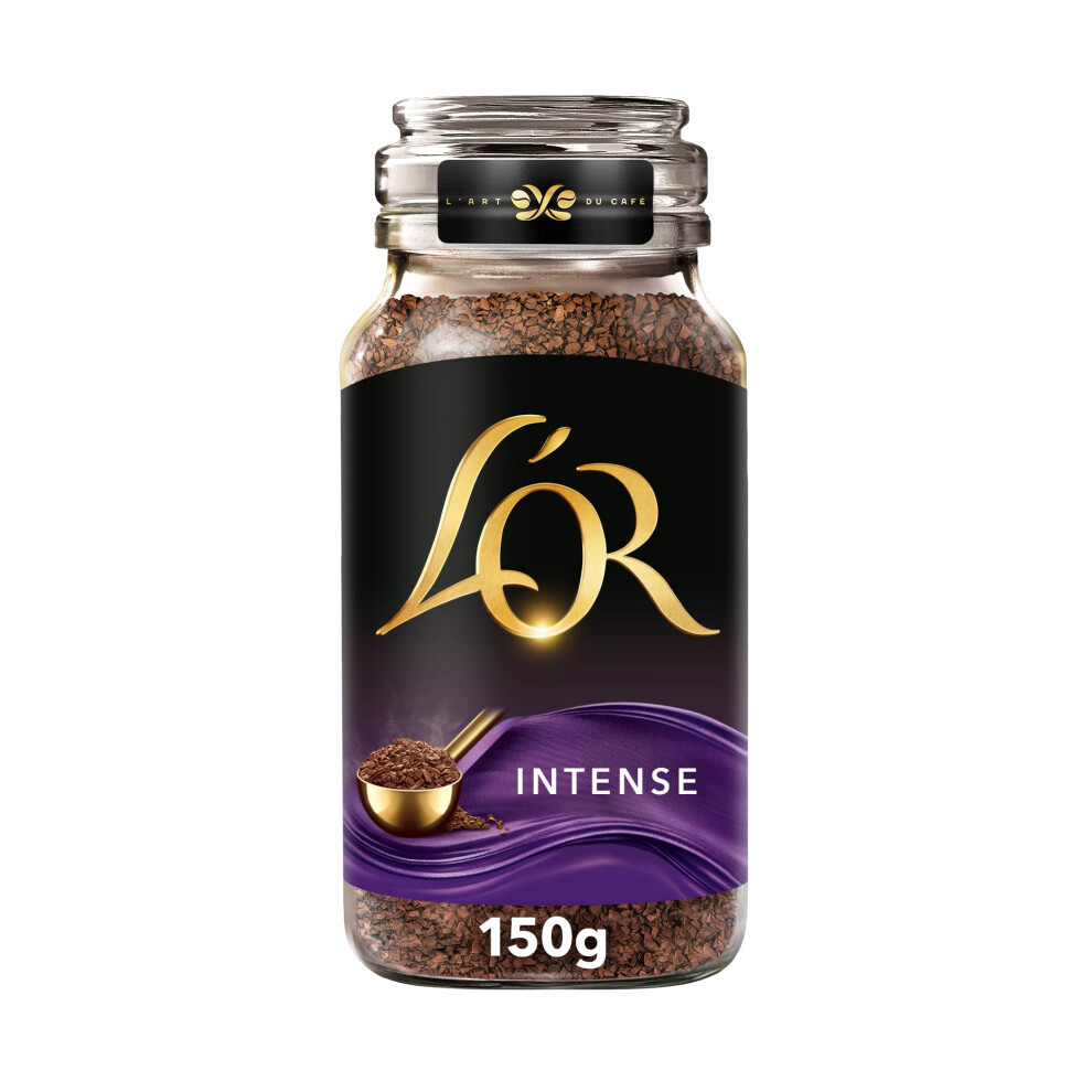 L'OR Intense Instant Coffee 150g (Pack of 6 Jars, Total 900g)