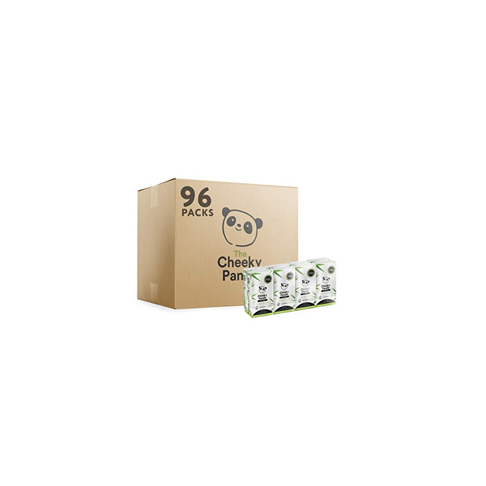 Cheeky Chops, Cheeky Chops Cards, Wanky Candles The Cheeky Panda ? Bamboo Pocket Tissues | Bulk Box Of 96 Packs (10 Tissues Per Pack) | Hypoallergenic, Eco-Friendly, Super Soft, Strong & Sustainable