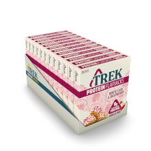 JC's Trek High Protein Flapjack White Chocolate Raspberry - Gluten Free - Plant Based - Vegan Snack - 50g x 36 bars