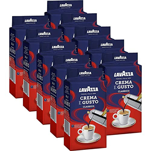 Lavazza Crema e Gusto Ground Coffee 250g (Pack of 10)