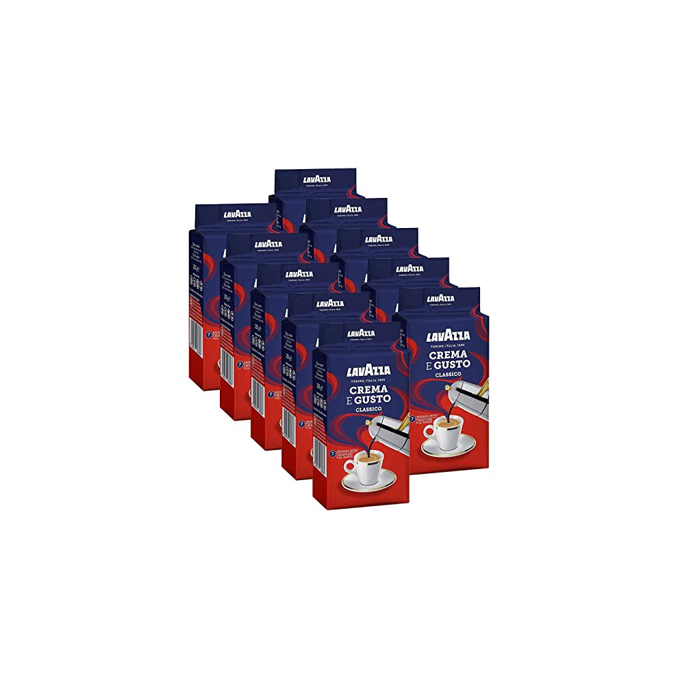 Lavazza Crema e Gusto Ground Coffee 250g (Pack of 10)