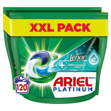 Ariel All-in-1 PODS Washing Liquid Laundry Detergent Tablets / Capsules, 120 Washes (60 x 2) with Lenor Unstoppables, 2x Longer Lasting Freshness*