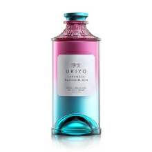 UKIYO Blossom | Japanese | Craft | Gin | Floral | Cherry Blossom, Yuzu and Sakura | Distilled with 5 native Japanese botanicals | 40% ABV | 70 cl