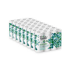 Presto! TAD Kitchen Roll, Extra Absorbent, 32 Rolls (8 Packs of 4), 51 Sheets per Roll, Wring and Reuse, FSC Certified