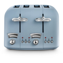 De'Longhi Argento Flora CT04.AZ 4 Slice Toaster - Agave Blue