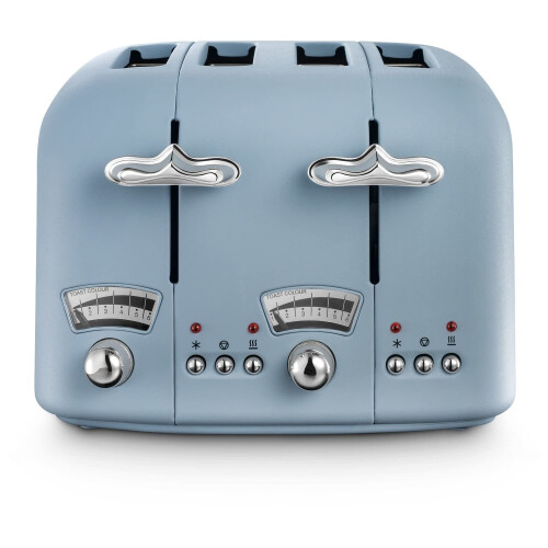 De'Longhi De'Longhi Argento Flora CT04.AZ 4 Slice Toaster - Agave Blue
