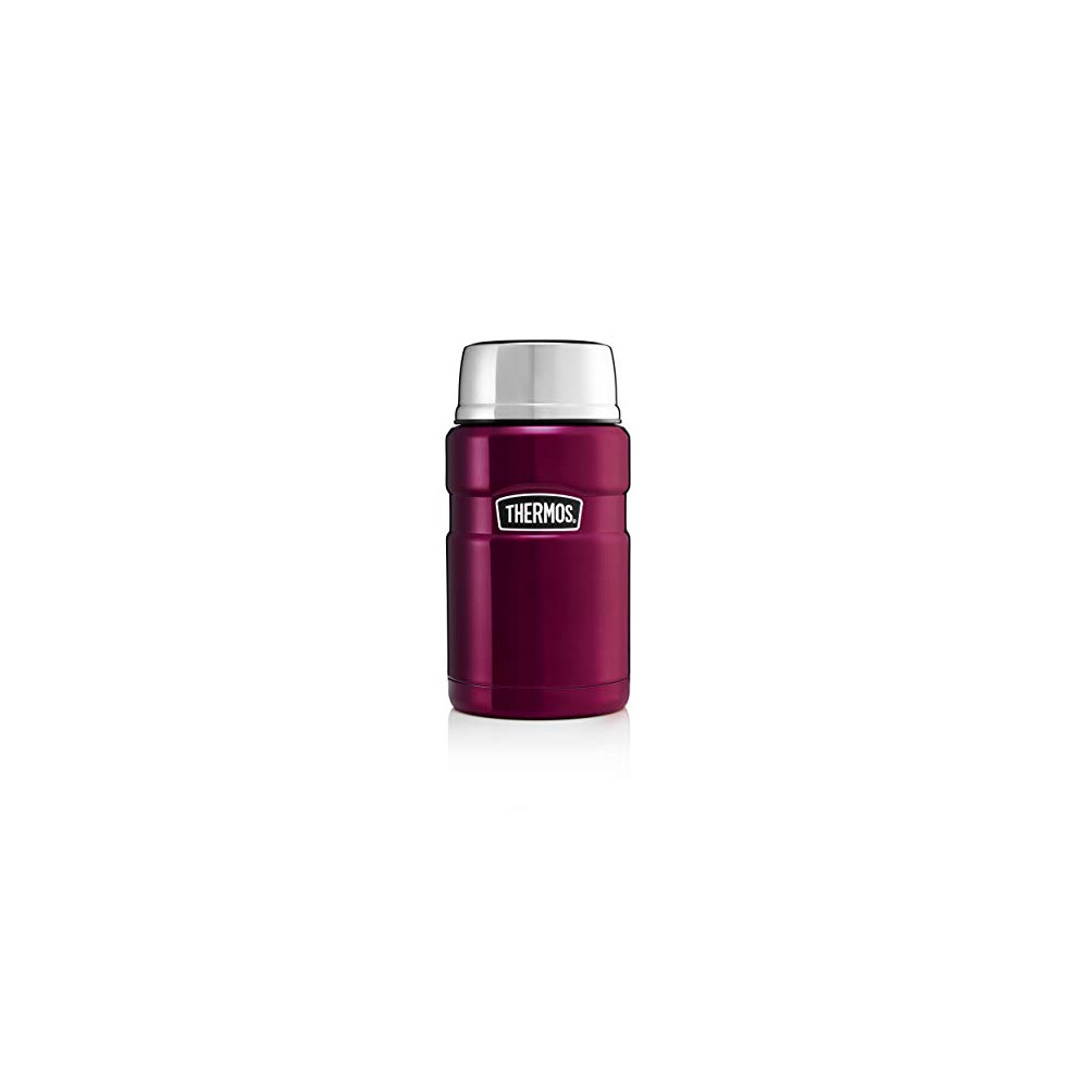 Thermos 81141 Food Flask, Stainless Steel, Raspberry, 710ml