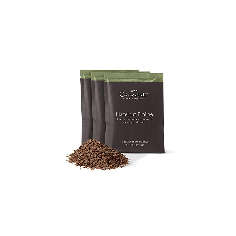 Hotel Chocolat Hazelnut Hot Chocolate (pack of 20 Single Serve Sachets)