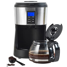 Salter EK4368 Bean to Jug Coffee Machine ? Electric Coffee Grinder, 750ml Filter Coffee Maker with Reusable Filter, Digital Display with Programmable