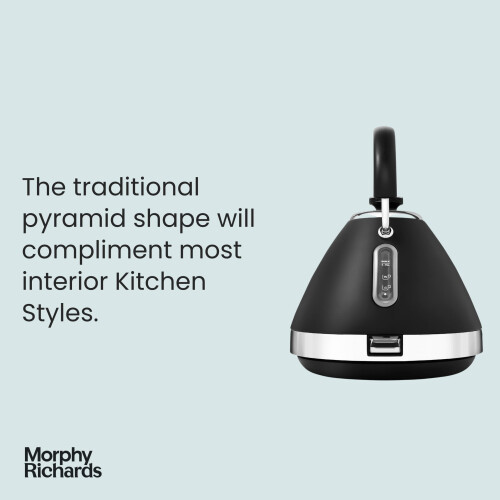 Morphy Richards Morphy Richards 100131 Venture Pyramid Kettle Black 2