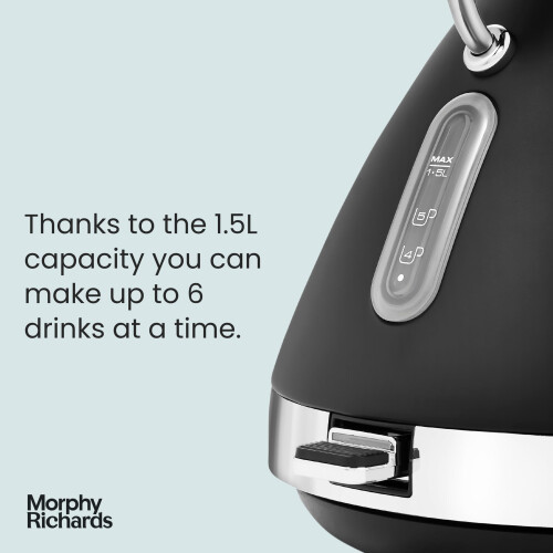 Morphy Richards Morphy Richards 100131 Venture Pyramid Kettle Black 1