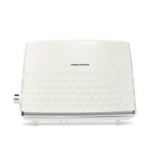 Morphy Richards Hive Cream 2 Slice Toaster - Gloss Finish - Plastic - 2 Slot - 220032