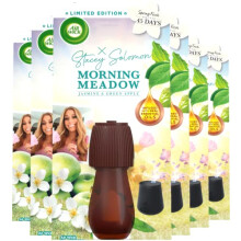 Airwick Essential Mist Refills| Eliminates Odour and long lasting fragrance|Fragrance : Morning Meadow| Contains : 6 Refills| Usage: Lasts Upto 270