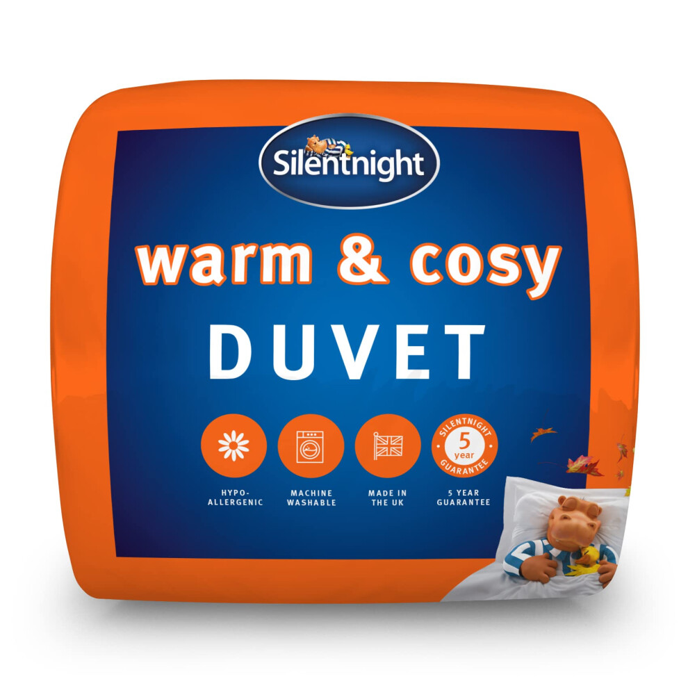 Silentnight Warm & Cosy Double 13.5 Tog Winter Duvet ? Extra Warm Thick Heavyweight Cosy Winter Quilt Duvet Ideal for Cold Nights ? Hypoallergenic and