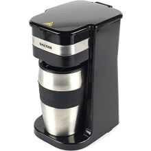 Salter EK2408 Coffee Maker ? Personal Coffee Filter, Mini Coffee Machine with Reusable Filter, Includes 420 ml Stainless Steel Travel Cup, Single