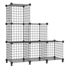 AWTATOS Cube Storage Unit, 6 Cube Wire Storage Shelves, Multifunctional DIY bookcases and Shelving Units Perfect for