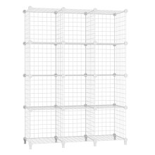 AWTATOS Cube Storage Unit, 12 Cube Wire Storage Shelves, Multifunctional DIY bookcases and Shelving Units Perfect for