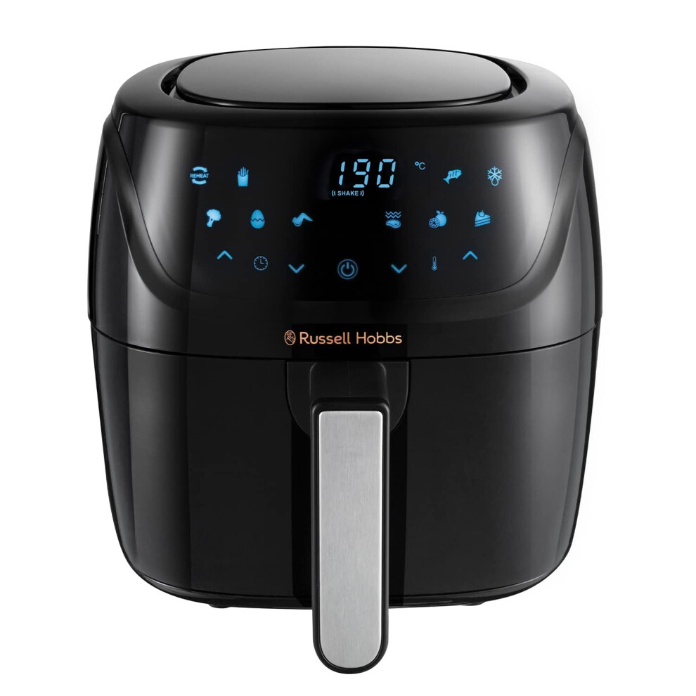 Russell Hobbs 4L Rapid Digital Air Fryer [7 Cooking Functions |10 Programs] Energy Saving, Max temp 220?C, Easy clean, Touch screen, Use without oil,