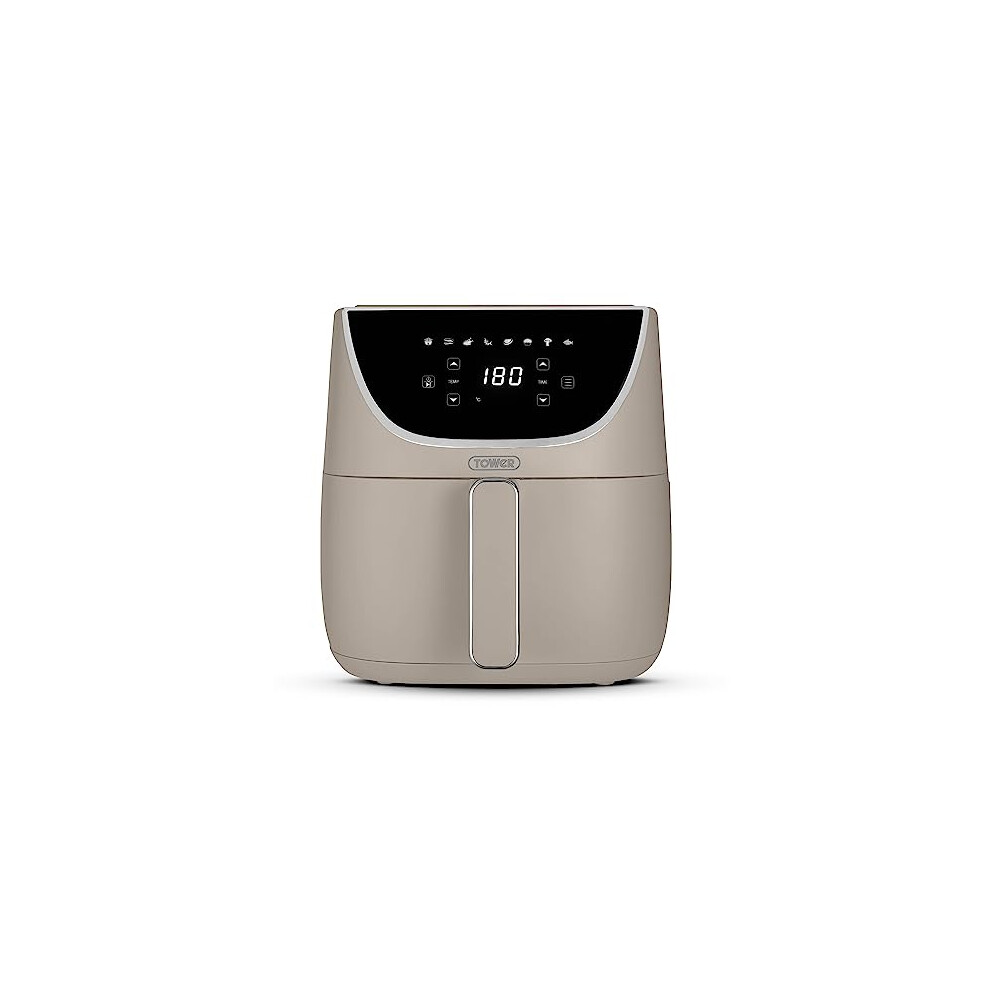 Tower, T17127MSH, Vortx Air Fryer with Digital Control Panel, 1700W, 6L, Latte