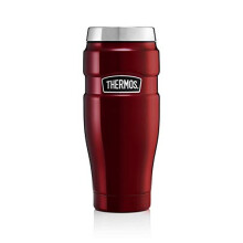 Thermos 101535 Stainless Steel King Travel Tumbler, Red, 470 ml, 1 Count (Pack of 1)