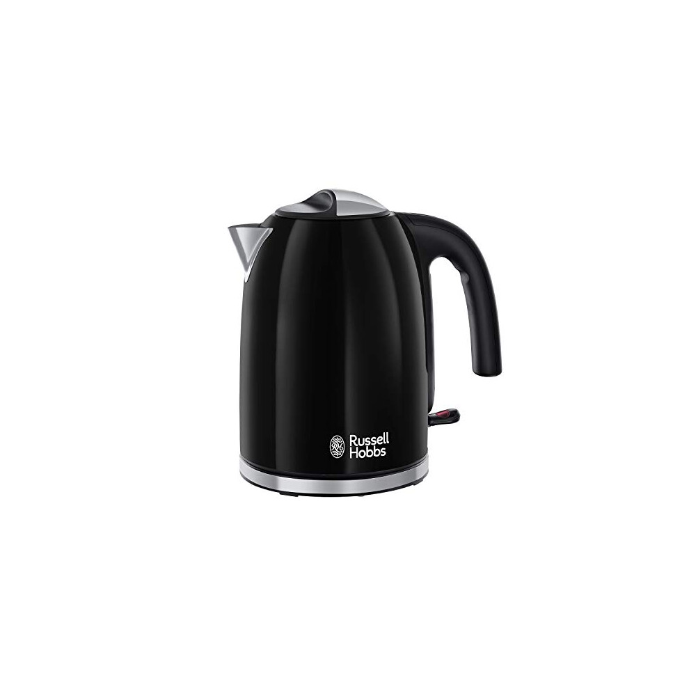 Russell Hobbs 20413 Stainless Steel Electric Kettle, 1.7 Litre, Black