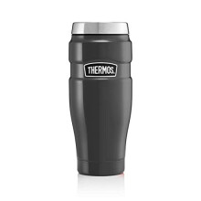 Thermos 105069 Stainless King Travel Tumbler, Gun Metal, 470 ml, 8.3 x 8.3 x 20 cm
