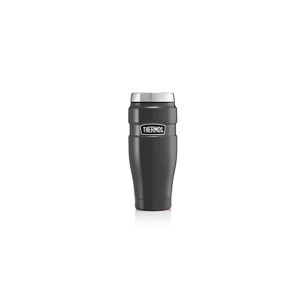 Thermos 105069 Stainless King Travel Tumbler, Gun Metal, 470 ml, 8.3 x 8.3 x 20 cm