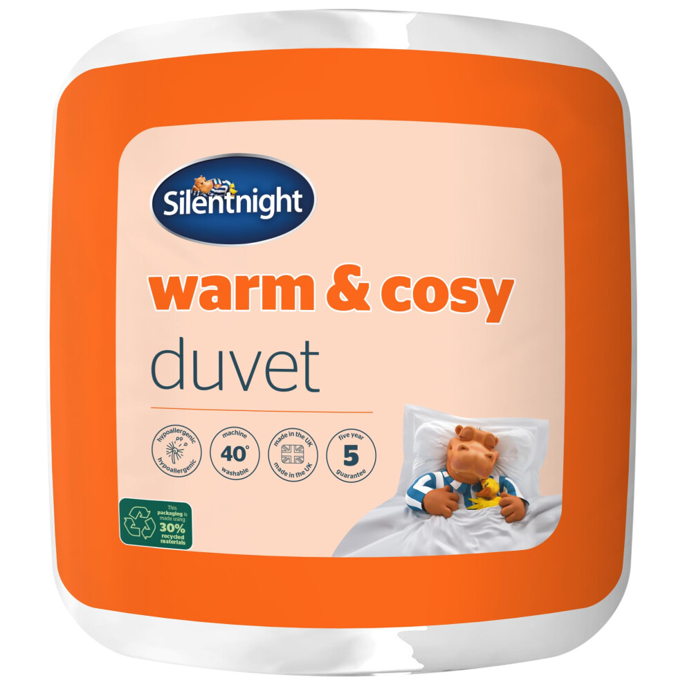 Silentnight Warm & Cosy Double 15 Tog Winter Duvet ? Extra Warm Thick Heavyweight Cosy Winter Quilt Duvet Ideal For Cold Nights ? Hypoallergenic And
