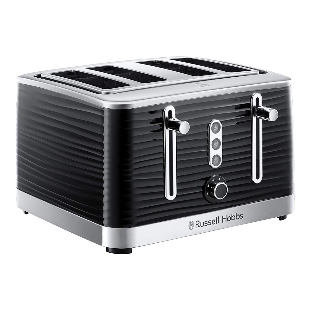 Russell Hobbs Inspire 4 Slice Toaster (Extra wide slots, High lift feature, 6 Browning levels, Frozen/Cancel/Reheat function with Blue LED