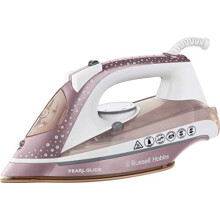 Russell Hobbs Pearl Glide Steam Iron, Pearl Infused Ceramic Soleplate for smoother glide, 315ml Water Tank, 150g Steam Shot, 40g Continuous steam,