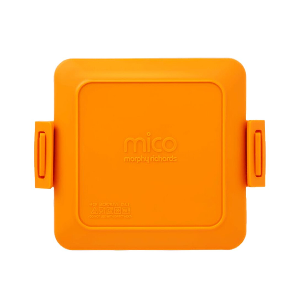 Morphy Richards Mico Microwave Toastie Sandwich Maker And Grill, Silicone Microwaveable Cookware, Non-Stick Coating, Heatwave Technology, Orange