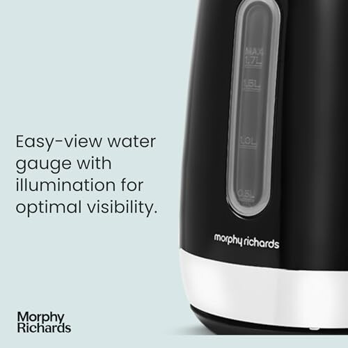 Morphy Richards Morphy Richards Equip Black Jug Kettle - 1.7L - Rapid Boil - Limescale Filter - 102783 2
