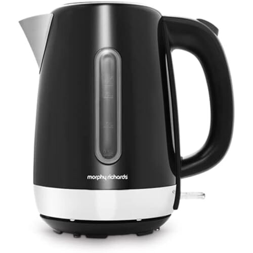 Morphy Richards Morphy Richards Equip Black Jug Kettle - 1.7L - Rapid Boil - Limescale Filter - 102783