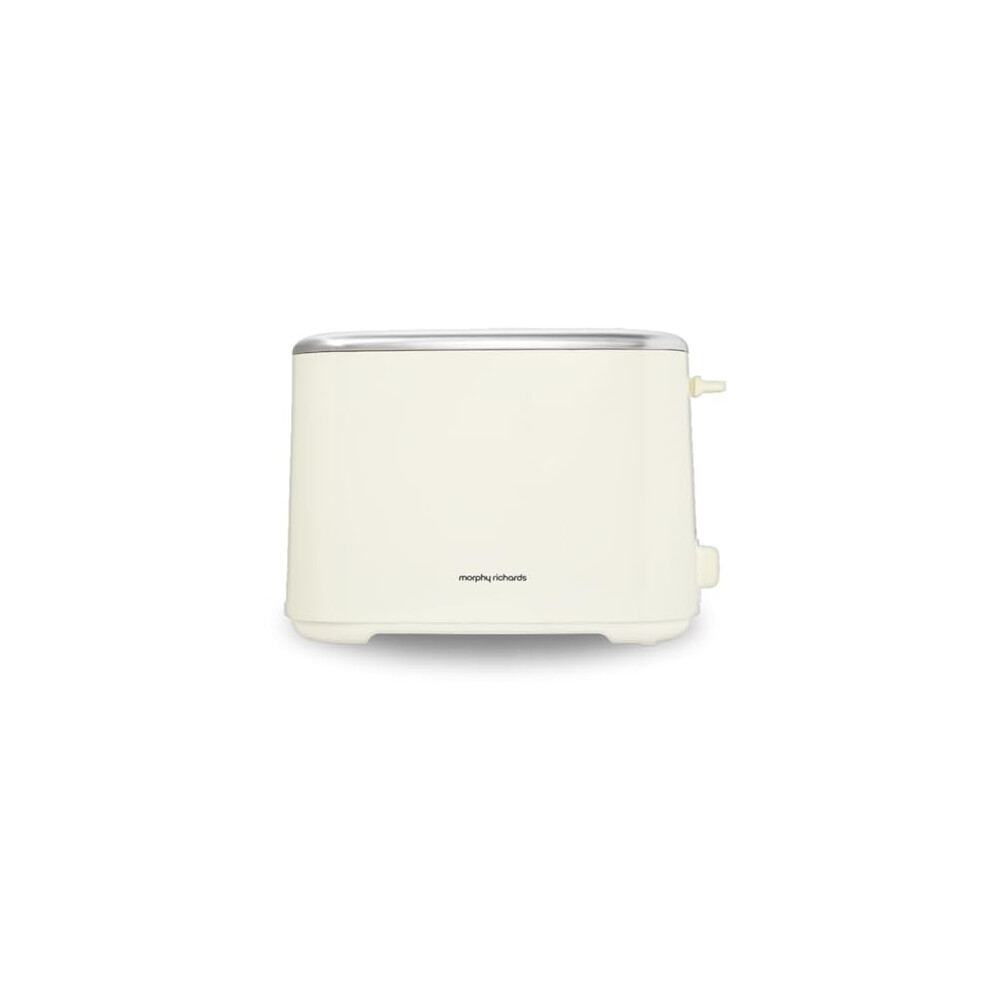 Morphy Richards Equip Cream 2 Slice Toaster - Defrost And Reheat Settings - 2 Slot - Stainless Steel - 222065