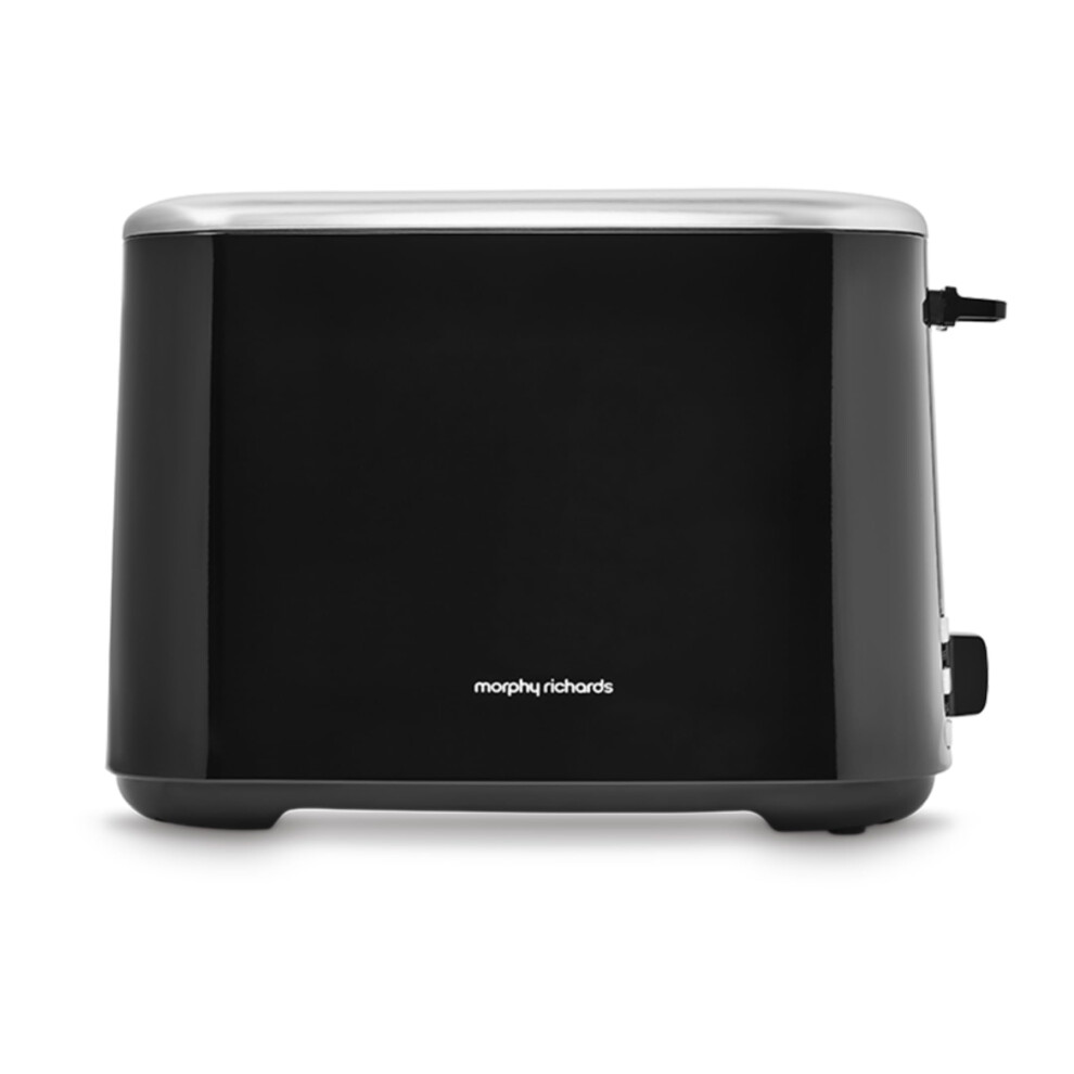 Morphy Richards Equip Black 2 Slice Toaster - Defrost And Reheat Settings - 2 Slot - Stainless Steel - 222064