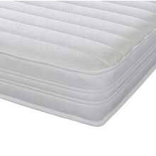Extreme Comfort Sirocco Airflow White 18cms Deep Hybrid Spring & Memory Fibre Foam Mattress, 2ft6 Small Single (2ft6 x 6ft3, 75cm x 190cm)