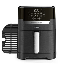 Tefal Easy Fry Precision 2-in-1 Digital Air Fryer and Grill 4.2 Litre Capacity 8 Programs inc Dehydrator Black EY5058, 1550W