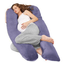 Nuliie Pregnancy Pillow for Sleeping, U Shaped Full Body Pillow Pregnancy Pillows, Maternity Pillow Support for Back, Legs for Pregnant Women, With