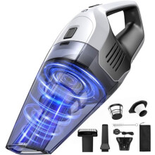 Handheld Vacuum Cleaner, Powerful Suction Portable Lightweight Hand Held Vacuum Cordless with 25-30Mins Long Runtime Rechargeable Battery Quick Charge