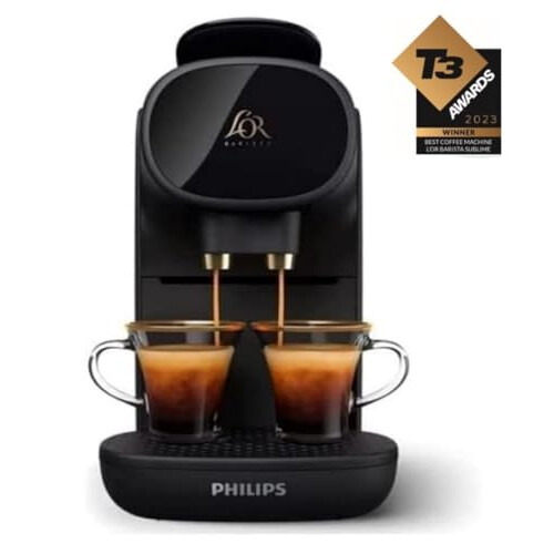 Philips PHILIPS L'OR BARISTA Sublime Coffee Capsule Machine, for Double or Single Capsule, Volume Personalization, Adjustable Tray, 2 Cups, Compatible with 2