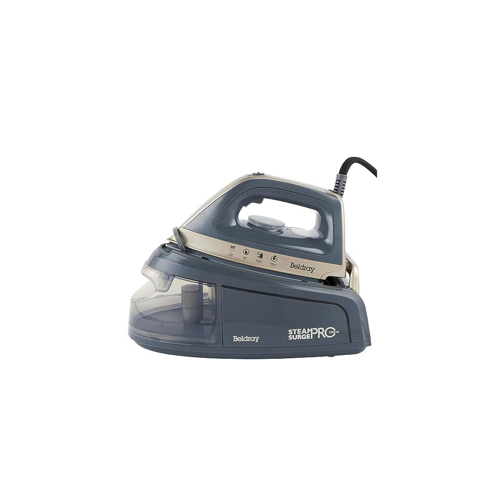 Beldray BEL01137TT Titanium Steam Surge Pro Iron ? Steam Station with XL 1.2L Water Tank, Steam Iron with Ceramic Soleplate, Variable Temperature